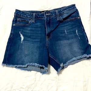 Just Black Denim Cutoff Jean Shorts